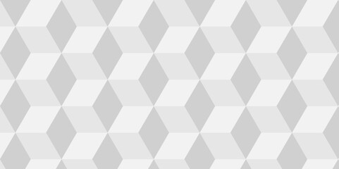 Vector geometric minimal cube hexagon surface texture design. white block and mete glossy thin smooth structure isometric grid banner and wallpaper.	
