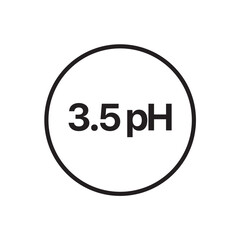 3.5 ph icon vector eps illustration 