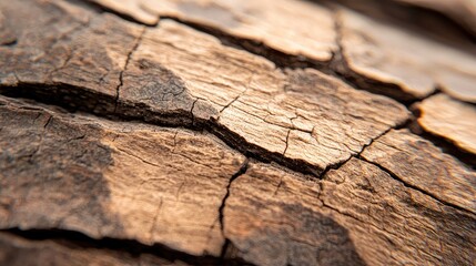 Obraz premium Detailed Close-Up of Ancient Tree Bark Texture