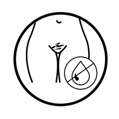 women intimate wash icon vector eps