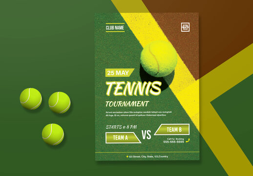 Tennis Tournament Flyer