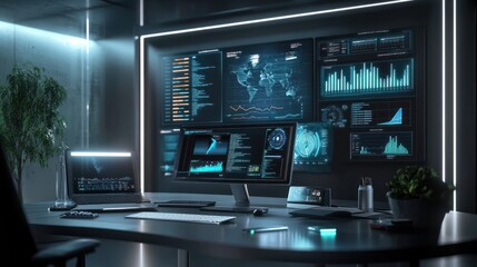 Business Performance Monitoring Concept