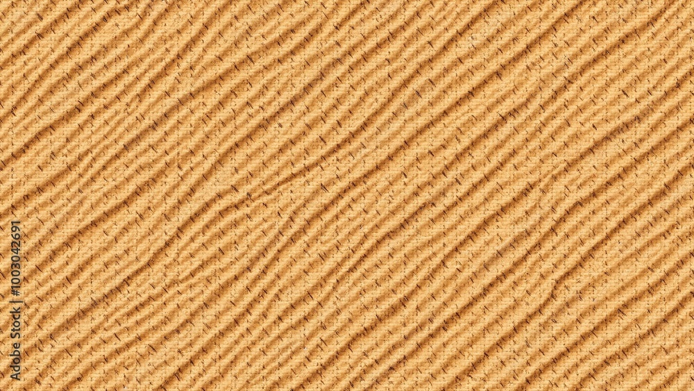 Poster textured fabric background with woven pattern in warm beige tones for design applications