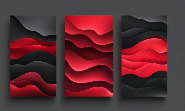 red and white background