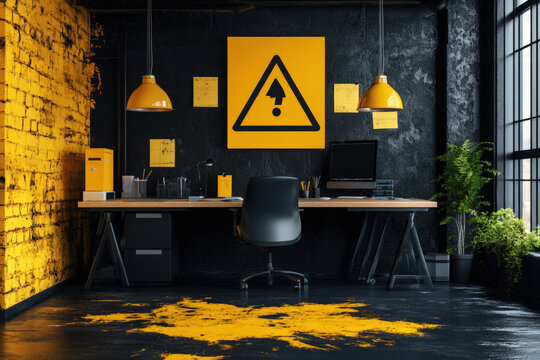 An infographic highlighting common office hazards and preventative measures, including proper workstation setup and creating a safe workplace environment