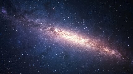 Naklejka premium The cosmos filled with countless stars