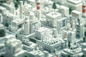 healthcare waste illustration