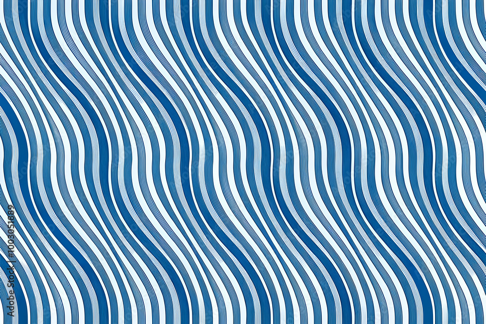 Poster wavy blue abstract pattern: a calming and stylish abstract pattern of wavy blue lines, perfect for a