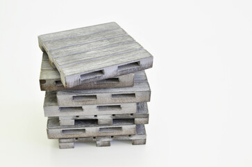 Stack of wooden pallets