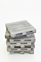 Stack of wooden pallets