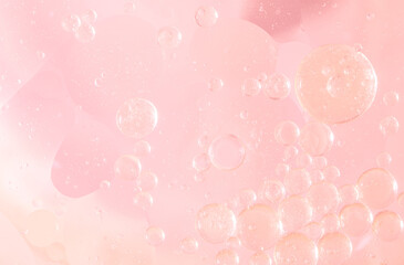 Abstract Pink water bubbles background