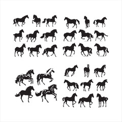 silhouette of a horse