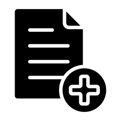 Fototapeta premium New File Glyph Icon Design