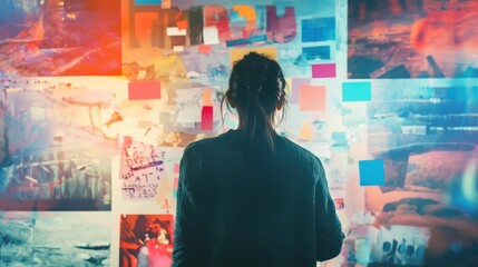 Goal visualized on a vision board with images, quotes, and reminders of the dreams waiting to be realized