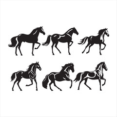 silhouette of a horse