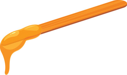 Honey dipper covered in honey dripping down from the end