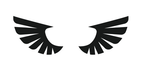 Wings icon. Wing vector icon
