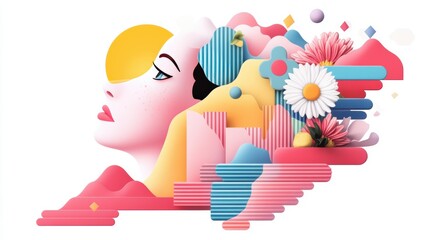 A graphic illustration showcasing a timeline of social media interactions, from the initial post to the final engagement.