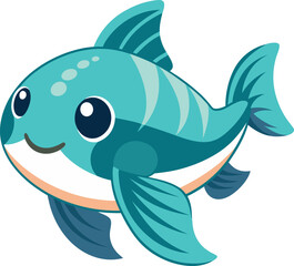 Coelacanth Fish Vector illustration
