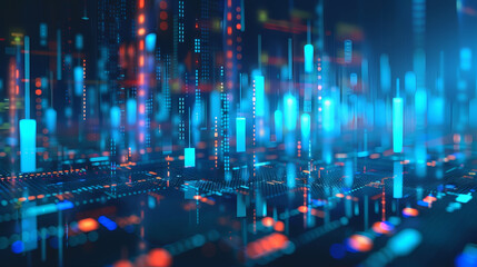 Stock market financial trading analysis growth