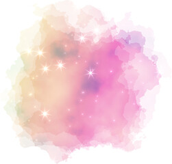Pink Heavenly Sky Splash Frame