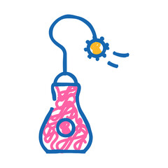 interactive pet toy doodle icon sketch vector. interactive pet toy sign. isolated symbol illustration