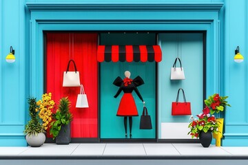 Black Friday storefront with elegant Exclusive Bargains sign, sophisticated design, luxurious retail atmosphere, limitedtime offers, highvalue shopping