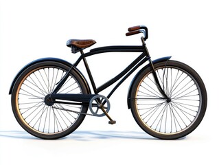 bicycle isolated on white