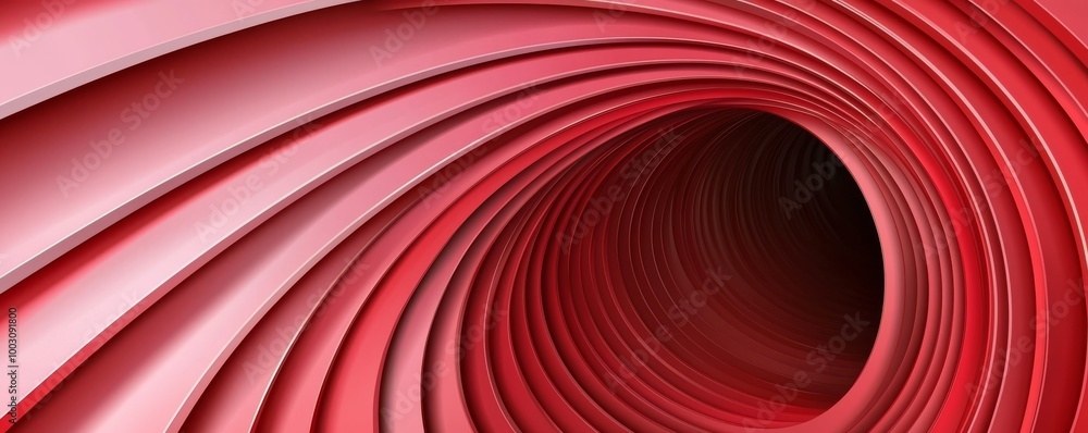 Poster grunge texture on red background with abstract circles in red color, geometric pattern in red color