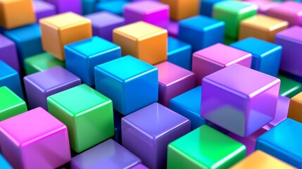 Obraz premium A seamless gradient background with geometric shapes, suitable for banner advertising, marketing, presentations, corporate templates. Seamless tile, Render.