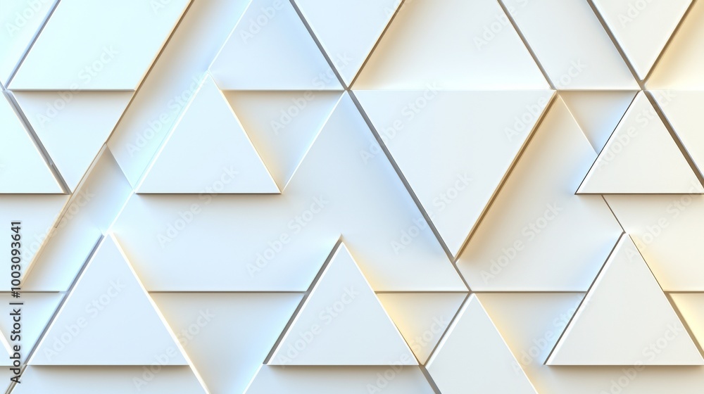 Poster abstract lowpoly geometric grid pattern 3d futuristic triangles with a white background