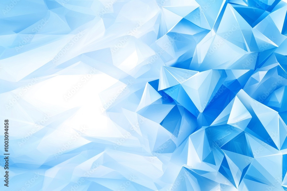 Poster the textured white transparent material on the background is arranged in a random geometric pattern 