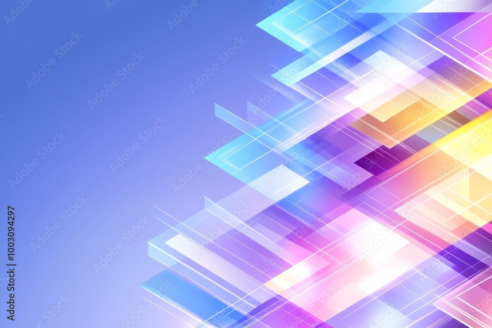 Poster in a triangular hipster style, this retro abstract geometric pattern features a colorful gradient mo