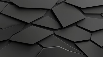 Abstract irregular polygon background in dark grey, triangle low poly pattern with geometric color, Technology concept background for web, mobile interfaces, desktop wallpaper