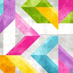 Fototapeta premium Geometric seamless graffiti pattern with grunge look
