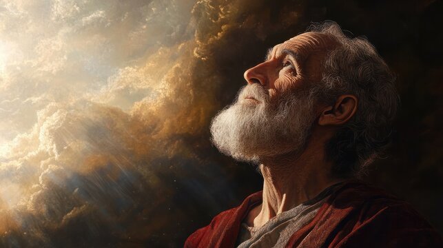 Apostle John Seeing a Vision