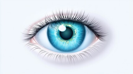 High quality blue eye vision future banner for promoting vision health and eye care