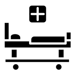 710-Hospital Bed Icon style