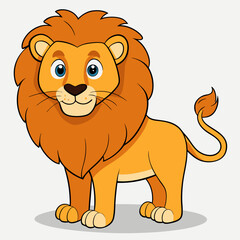 lion cartoon isolated