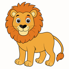 lion cartoon isolated