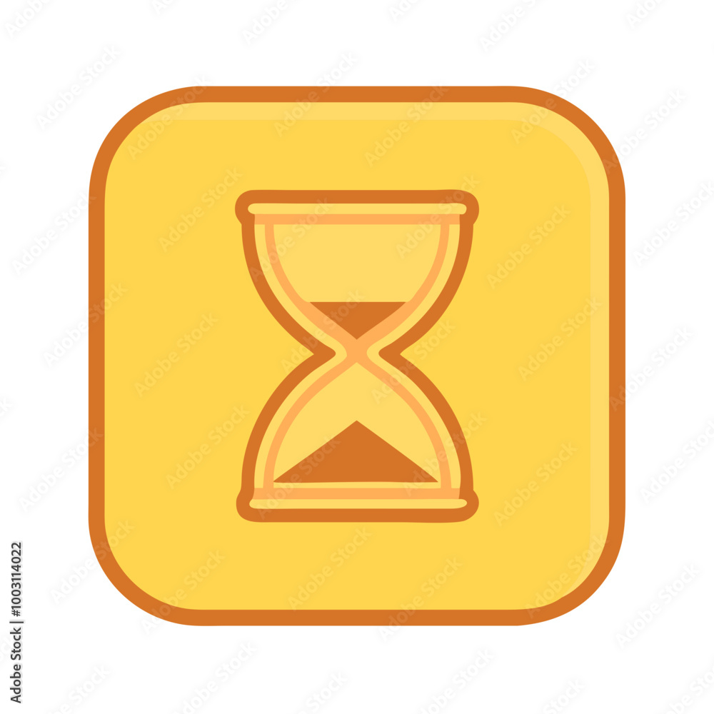 Poster hourglass vector timer symbol for time management and digital interfaces