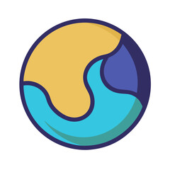  Abstract Earth Elements Integrating Land Water and Sky in Circular Design