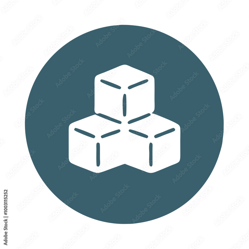 Poster abstract geometric cubes vector for design and technology themes