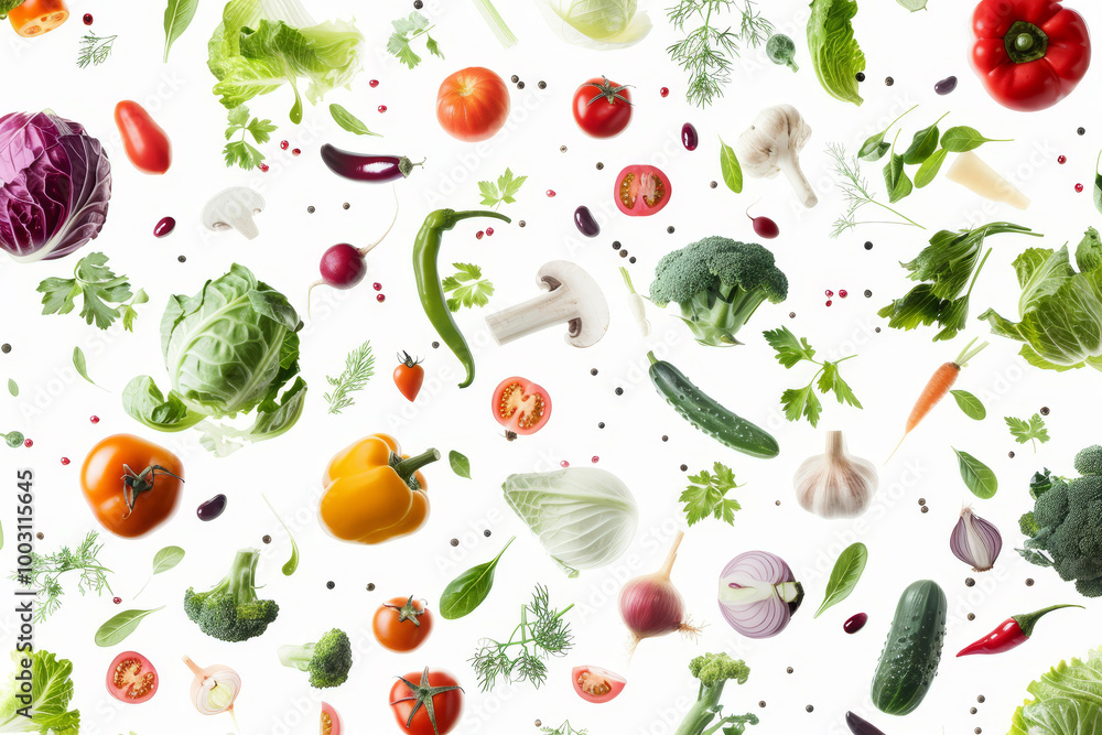 Poster a colorful array of vegetables