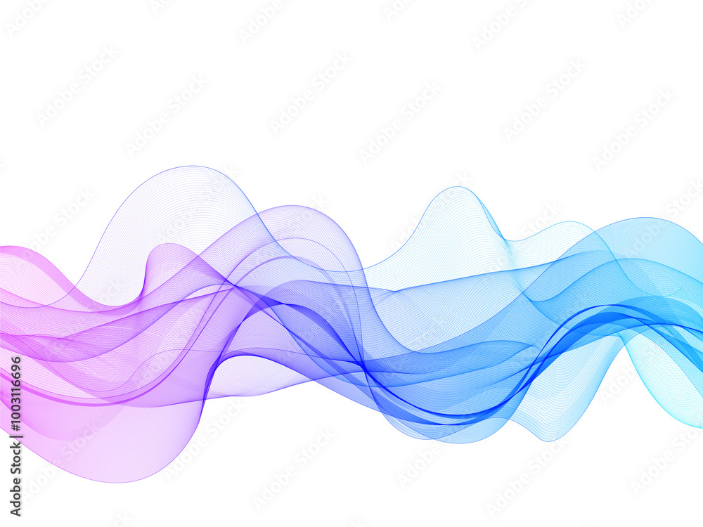 Wall mural abstract color wave. vector background. presentation template. eps 10
