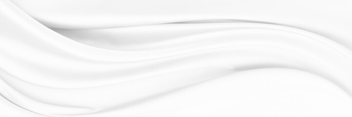White gray satin texture that is white silver fabric silk background with beautiful soft blur...