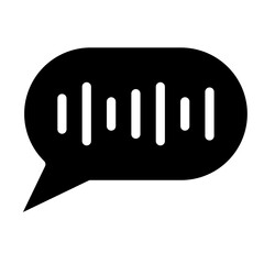 Message Wave vector icon style