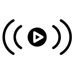 Signal Stream vector icon style