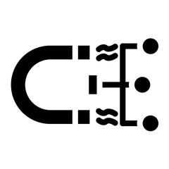 Media Magnet vector icon style