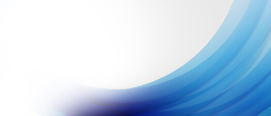  Blue curved abstract background 